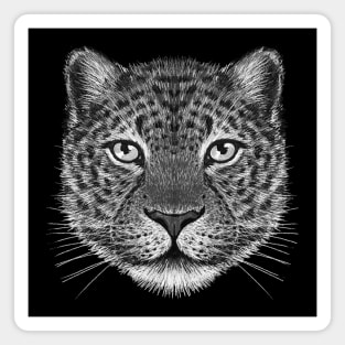 Leopard B&W Magnet